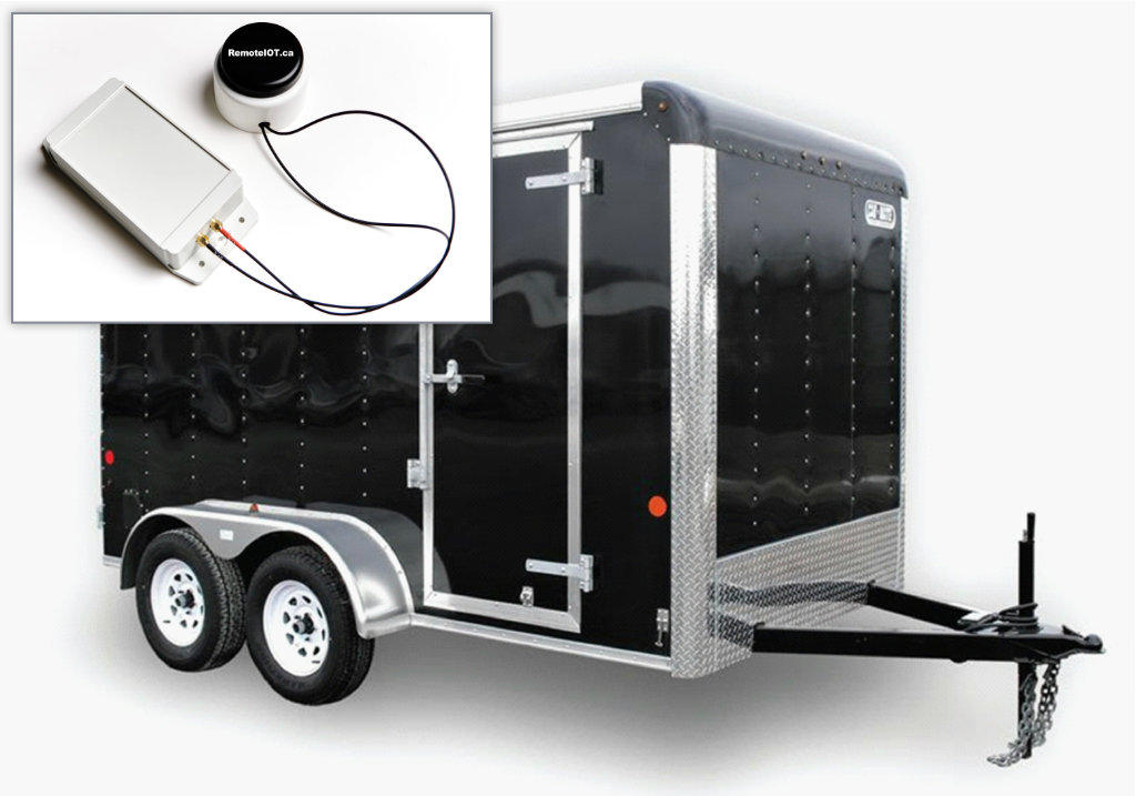 Device with construction trailer